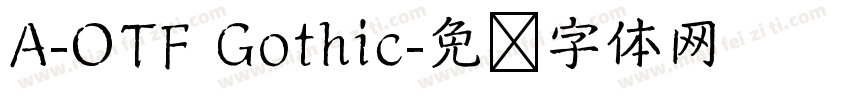 A-OTF Gothic字体转换